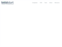 Tablet Screenshot of boldstart.vc